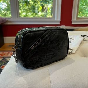 Golden Goose Mini Star Wrinkled Leather Crossbody Bag